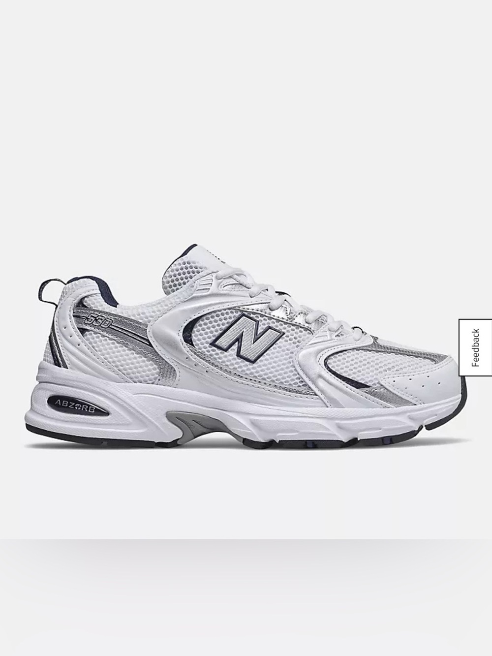 NWOB New Balance 530 - Navy/White - women’s 8